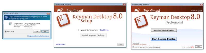 Keyman 8 install process